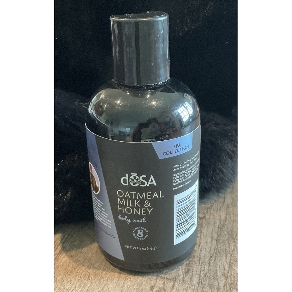 DOSA Oatmeal Milk & Honey Body Wash Soap 4oz Shower Cleanser Skin Care
